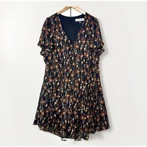 TAYLOR Dress Womens Plus Size 18W Black Nutmeg Mini Babydoll Dark Fairy Grunge